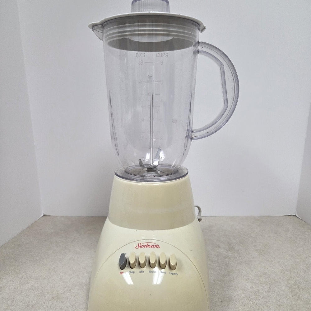 rSunbeam 6 Cup/ 48oz 6 Speed Blender Juicer Model 4181 Tested And Complete